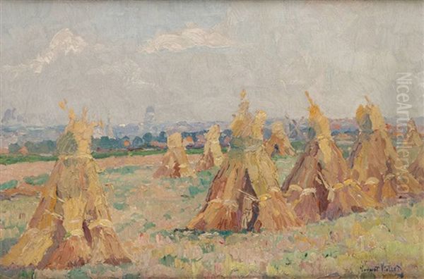 Les Meules Oil Painting by Yvonne Vonnot-Violet