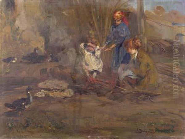 Al Parco Oil Painting by Luigi Brignoli