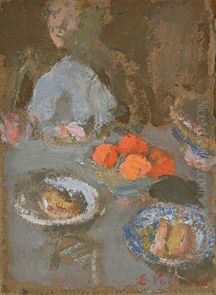 L'assiette D'oranges Oil Painting by Jean-Edouard Vuillard