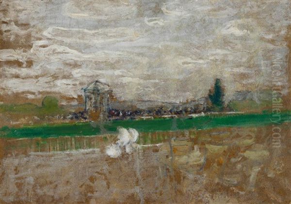 Champ De Course Oil Painting by Jean-Edouard Vuillard