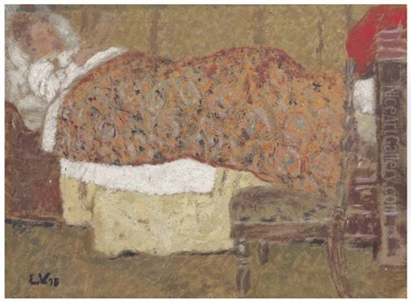 La Malade Lisant Oil Painting by Jean-Edouard Vuillard