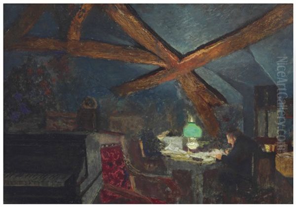 Le Grenier De La Grangette A Valvins Oil Painting by Jean-Edouard Vuillard