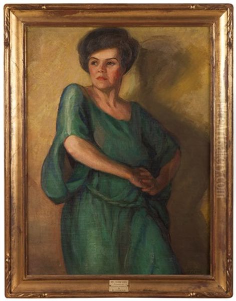 Mrs. Clark Gable Oil Painting by Luvena Vysekal