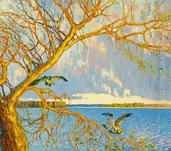 Paa Soen (hog) Oil Painting by Konstantin Semionovich Vysotsky