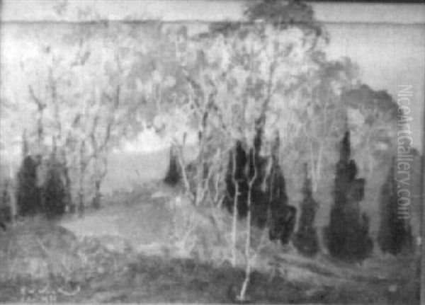 Autumn In The Hills Oil Painting by Henry Wellington Wack