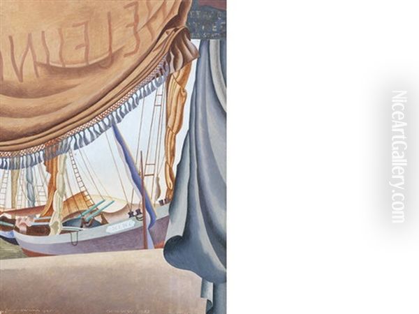 St. Tropez Iii Oil Painting by Edward Wadsworth