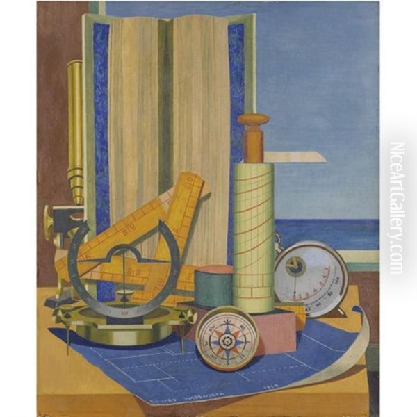 Parergon Oil Painting by Edward Wadsworth