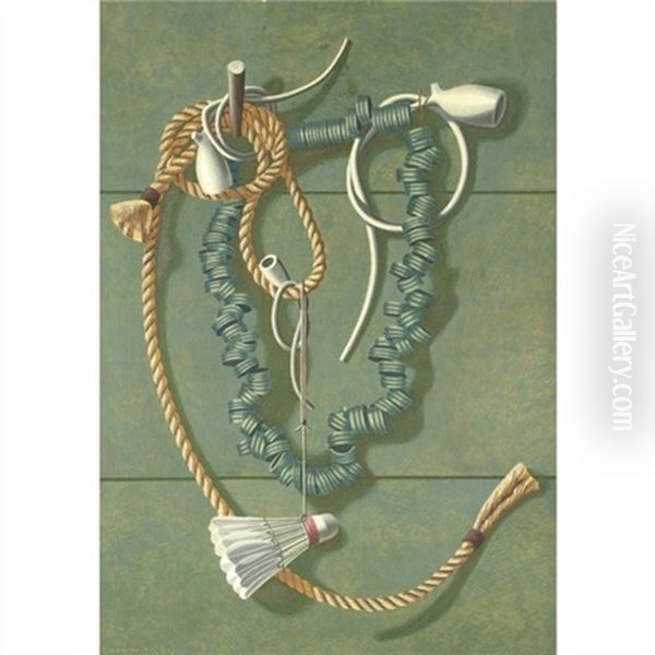 Airy Nothings (the Consistency Of Odd Things) Oil Painting by Edward Wadsworth