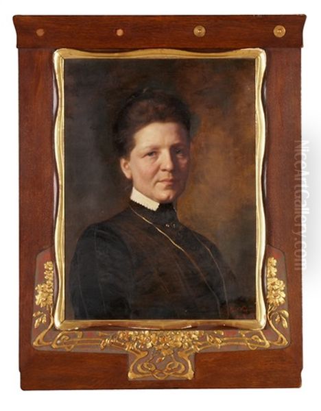 Damenbildnisse (pair) Oil Painting by Paul Hermann Wagner