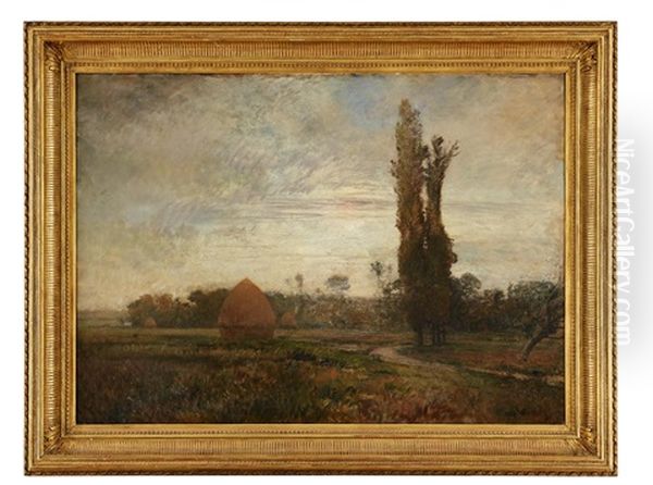 Skymningslandskap Oil Painting by Alfred Wahlberg