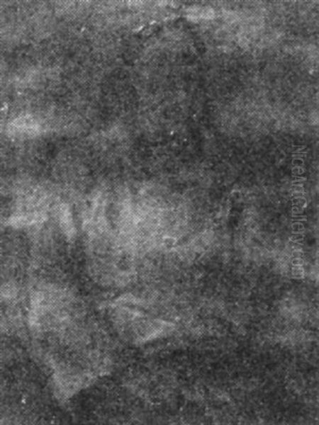 Seated Figure Oil Painting by Harry Mills Walcott