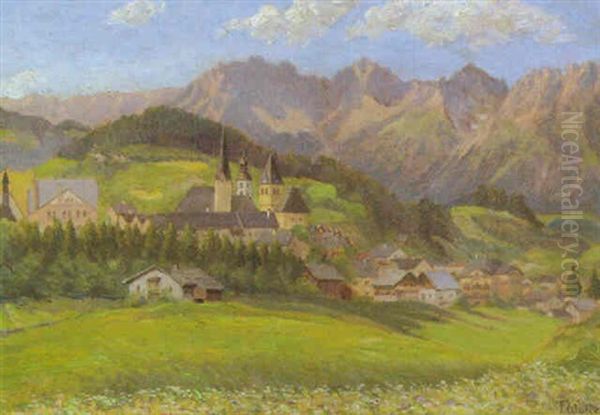 Kitzbuhel Oil Painting by Franz Walde