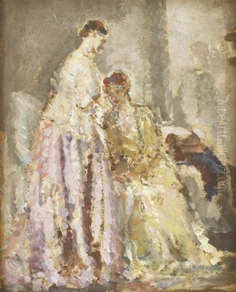In The Dressing Room Oil Painting by Ethel, Dame Walker