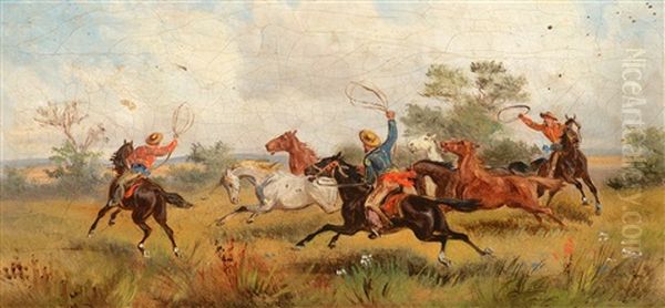 Californios Oil Painting by James Walker