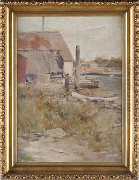 Boat House Oil Painting by David B. Walkley