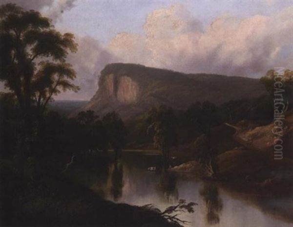 Storm King Mountain Oil Painting by William Guy Wall