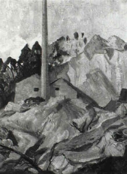 Brick Kiln, Gloucestershire Oil Painting by Robin Wallace