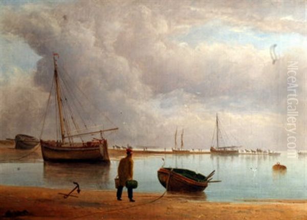 Low Tide Oil Painting by Joseph Walter