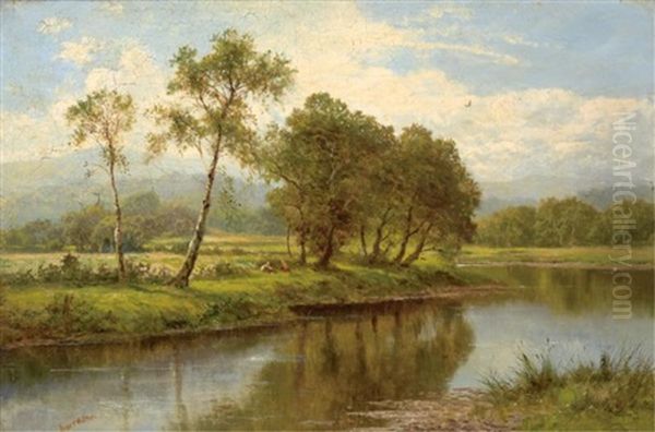 On The Thames Oil Painting by Henry Walton