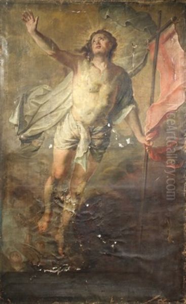 Christ En Gloire Oil Painting by Bernard Joseph Wamps