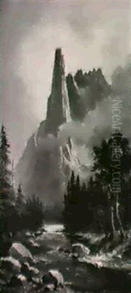 Sentinel Rock Oil Painting by Juan Buckingham Wandesforde