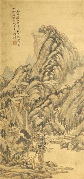 Landscape Oil Painting by  Wang Fang