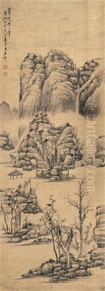 Landscape Oil Painting by Wang Fu