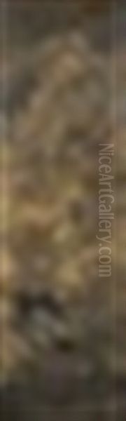 Winter Landscape Oil Painting by Wang Jian