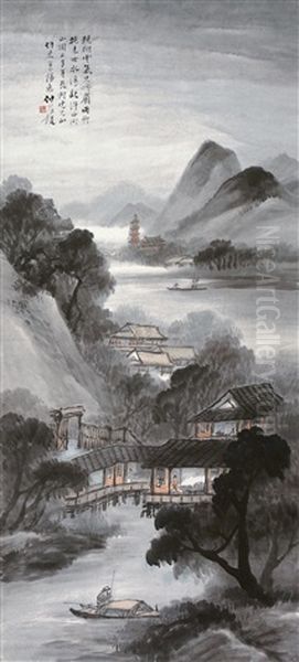 Landscape Oil Painting by  Wang Kun