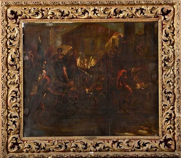 Triomphe Romain Oil Painting by Baron Gustave Wappers