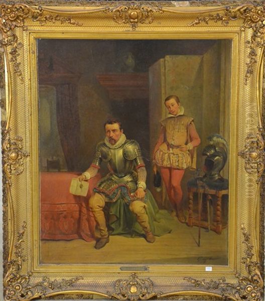 Scene Historique Oil Painting by Baron Gustave Wappers