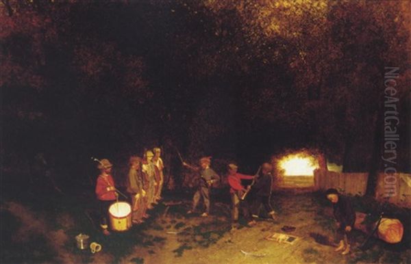 Independence Day Oil Painting by Charles Caleb Ward