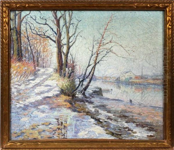 Winter Landscape Oil Painting by Elizabeth Fisher Washington