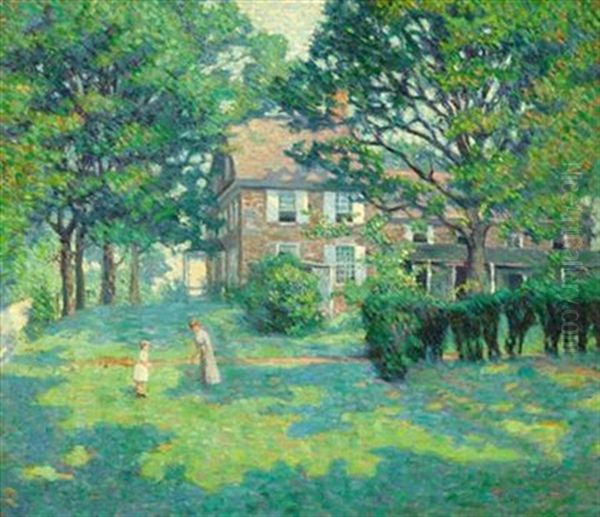 The Bull House - Mount Pleasant Oil Painting by Elizabeth Fisher Washington