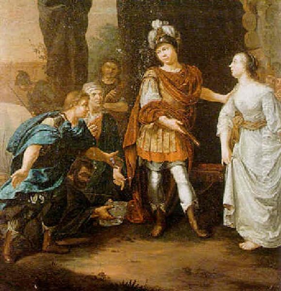The Continence Of Scipio Oil Painting by Jan Abel Wassenbergh I