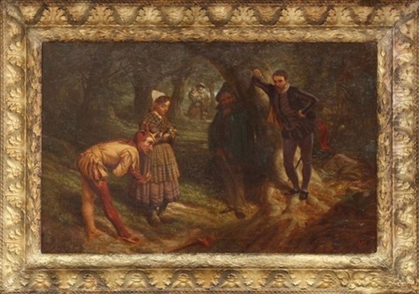 Meeting In The Forest Oil Painting by Marcus Waterman