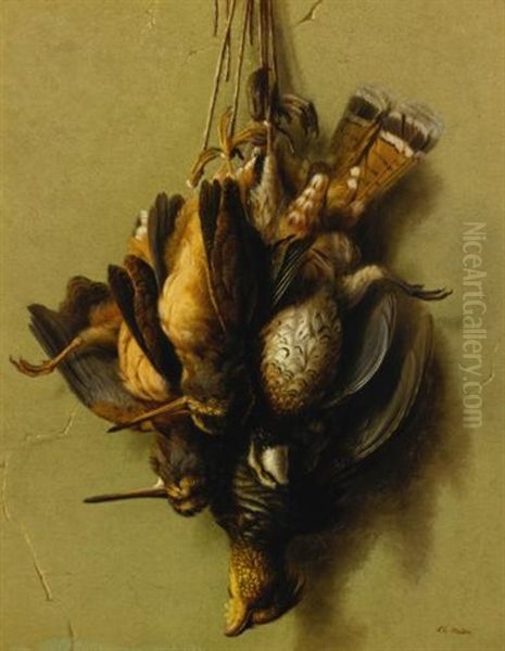 Still Life: Hanging Game Oil Painting by Susan C. Waters