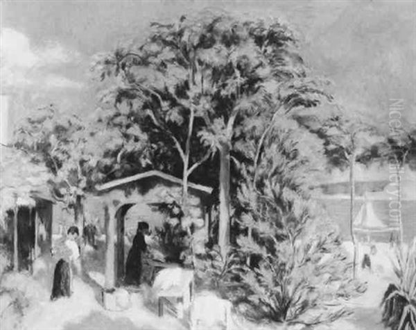 Spanische Kustenlandschaft Oil Painting by Otto Von Waetjen