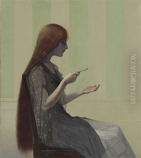 The Line Of Love Oil Painting by Harry Willson Watrous