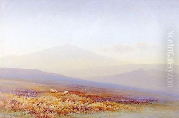 Meary Valley, Dartmoor Oil Painting by Charles Edward Snr Brittan
