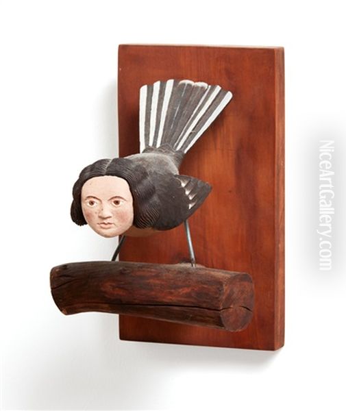 Fantail Oil Painting by Harry Watson