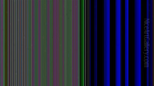 Cattle Fording A Stream Oil Painting by George Alfred John Webb