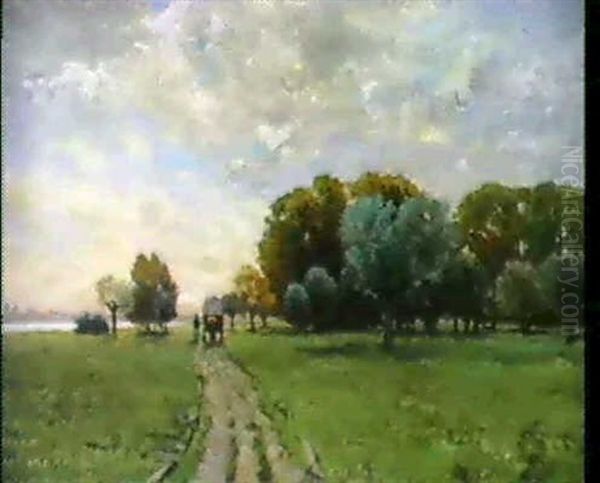 Hostlandskap Oil Painting by Erik Wedelin