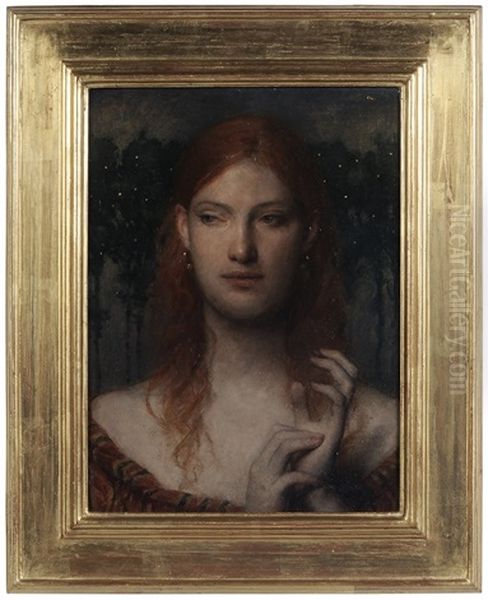 Sphinx Oil Painting by Charles L. Weed