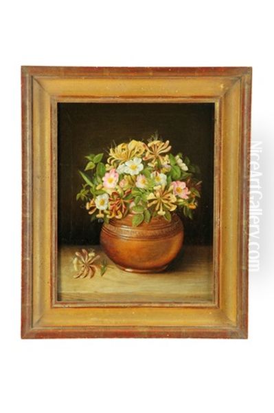 Still Life With Flowers Oil Painting by John Ferguson Weir