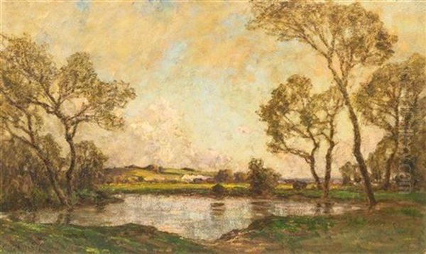 Evening After Rain Oil Painting by Jose Weiss