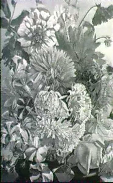 Blumen Oil Painting by Oskar Weiss