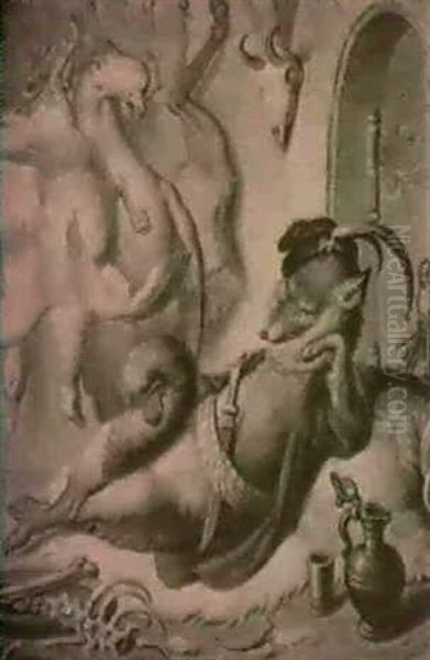 1. Gesang, I. 17-23 Oil Painting by Ludwig Weisser