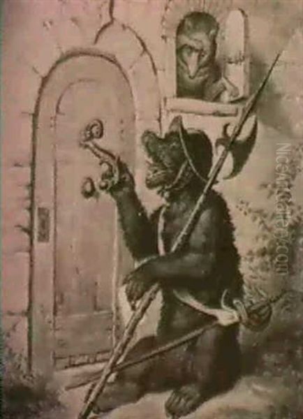 2. Gesang, I. 15-21 Oil Painting by Ludwig Weisser