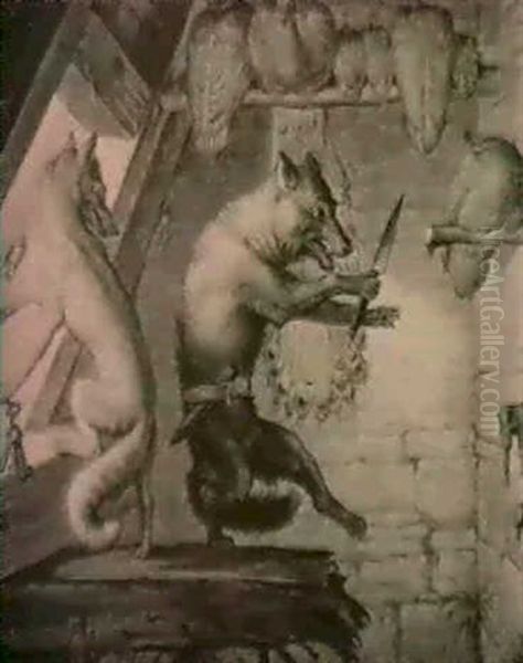 3. Gesang, Iii. 360-364 Oil Painting by Ludwig Weisser